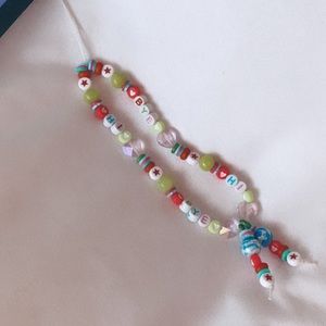 HANDMADE BEADED CELLPHONE CHARM